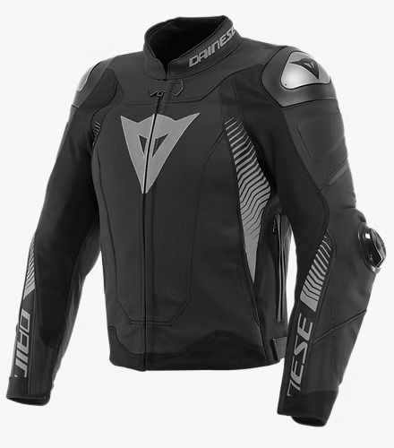 Dainese Super Speed 4 Leather Jacket  Black Matt Charcoal Gray : Delivery in 5 days 